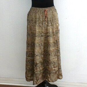 A-list by Wrapper, Beige Maxi skirt, Shiny, India style